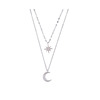 Cute necklace, chain for key bag , pendant, accessory, silver 925 sample, wholesale