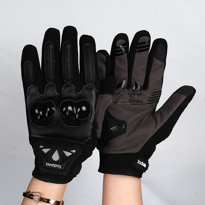 Guantes de ciclismo motocicleta bicicleta ciclismo guantes pantalla táctil carreras fuera de la carretera al aire libre dedo completo guantes de protección solar