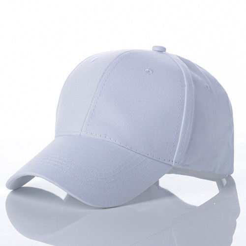 Manufacturer wholesale Korean version baseball cap solid color sun protection baseball cap embroidery logo light board travel advertising hat printing