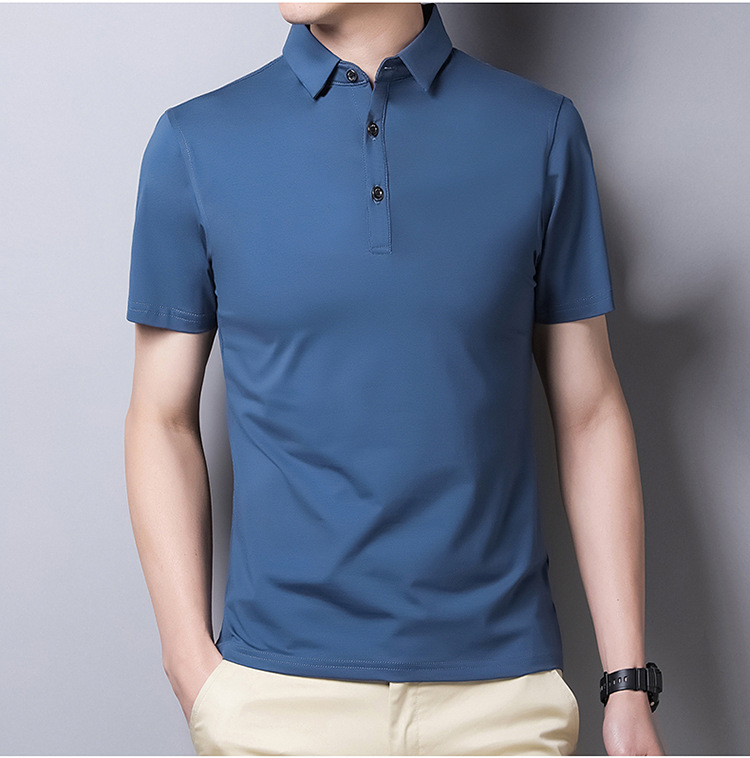 Polo homme en Soie de mûrier - Ref 3442883 Image 54