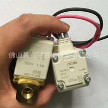 SMC水用电磁阀VX212BA直动式2通阀单体黄铜材质DC24V