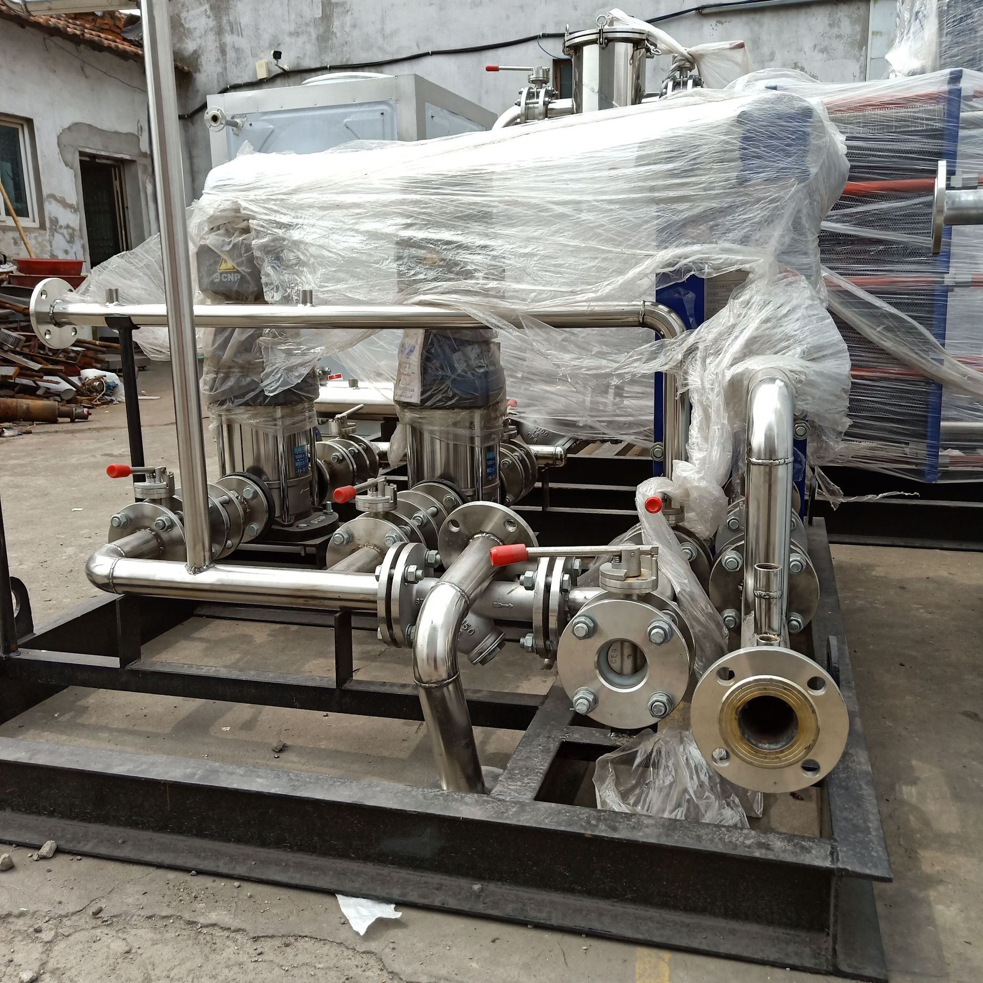 江苏南通淮安宿迁 工艺水 恒温 冷却 加热 智能控制板式换热机组