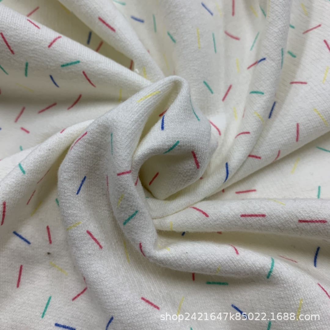 厂家供应  32支全棉毛圈布印涂料彩色小棒