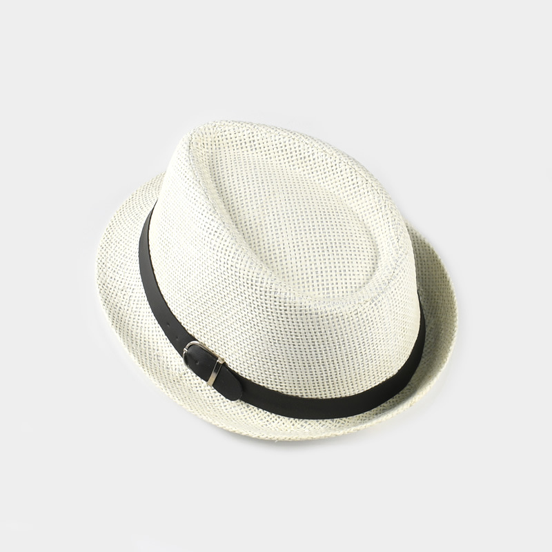 Children Unisex Fashion Solid Color Patchwork Straw Hat display picture 4