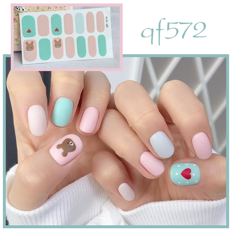 Solid Color Pattern Classic Style Style Classic Style Solid Color Stickers Nail Decoration Accessories 1 Piece