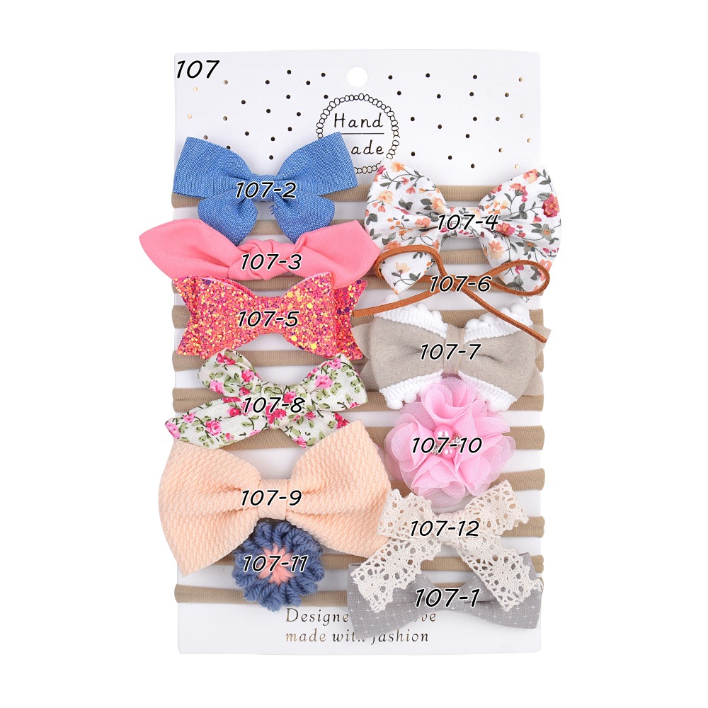 Simple Fashion Bow Hair Bands Set display picture 4