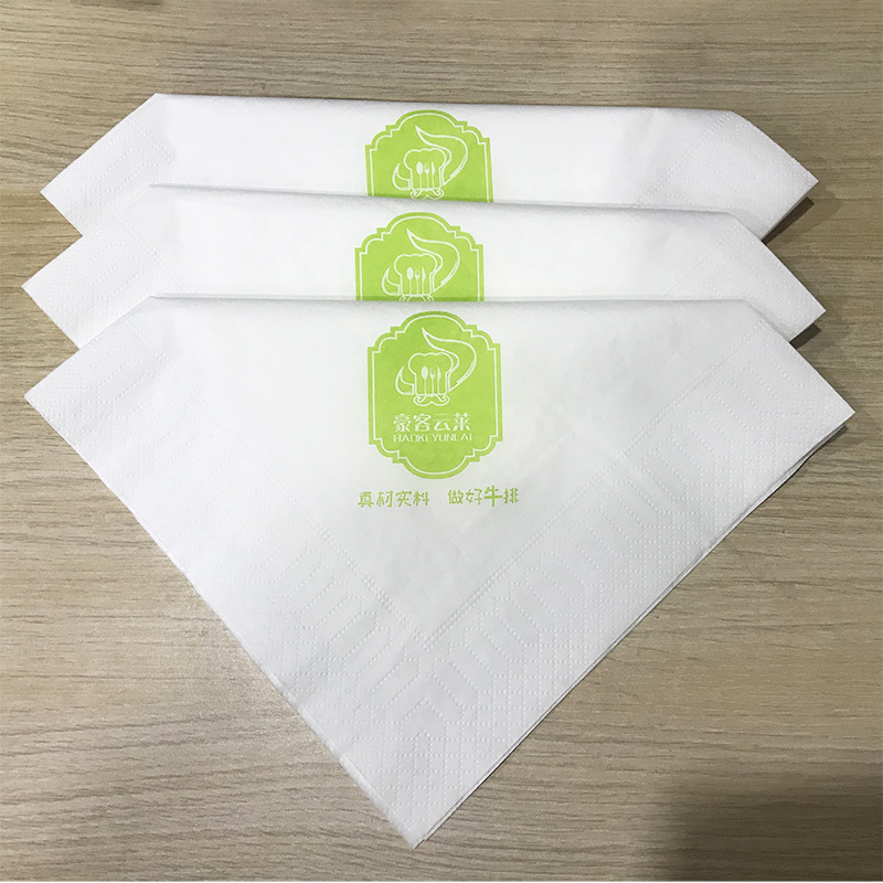 餐巾纸厂家直销40*40双层牛排餐厅用纸可印刷纸巾定制logo 口布纸-阿里巴巴