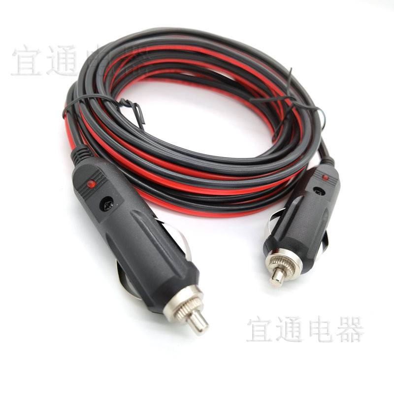 车载点烟器电源线 16AWG逆变器电源线 点烟器公转公延长线 厂家