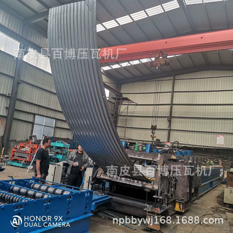 彩钢压瓦机厂家生产装配式钢板仓波纹板成型机 钢板仓生产线