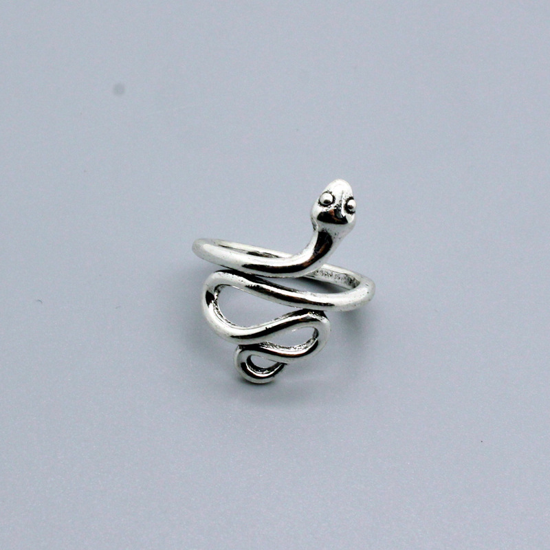 Korean retro cute frosted snake ring
