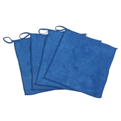Blue small towel, square scarf, art supplies, watercolor pencils, sponge, water-absorbent towel, for painting, rag