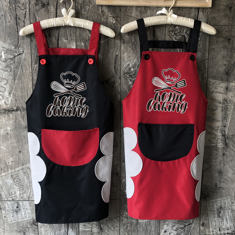 Delantal de mano borrable primavera y otoño hogar cocina impermeable a prueba de aceite bata babero adulto cocina mujer más tamaño cintura de la moda