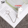 Long wireless chain stainless steel, protective headphones, earrings, bluetooth, Korean style