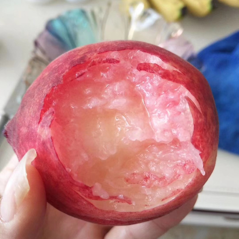 fresh Peach honey peach FCL 5 fruit Season Red meat Wild peach Peach Crisp Blood Peach