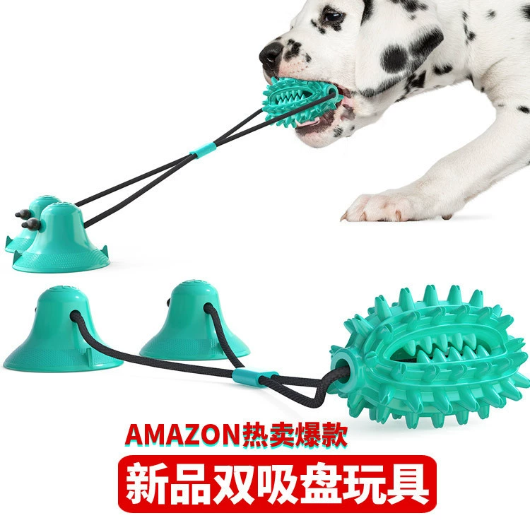 Новые товары для домашних животных Амазонка хот-дог Игрушка двойной всасывания кактус мяч шлифовальные палку укус упорный для собак