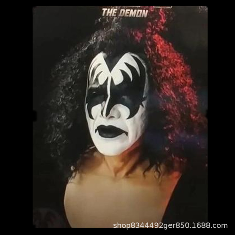 KISS Gene Simmons cantante máscara tocados de Halloween horror Crazy Music Festival Accesorios