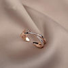 Small design fashionable one size ring, light luxury style, on index finger