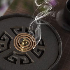 Incense Burner Pure Copper Incense Pot, Cinnamon Incense Stand Zen Gourd Incense Burner Creative Small Incense, Incense Holder for Home Interior Simple