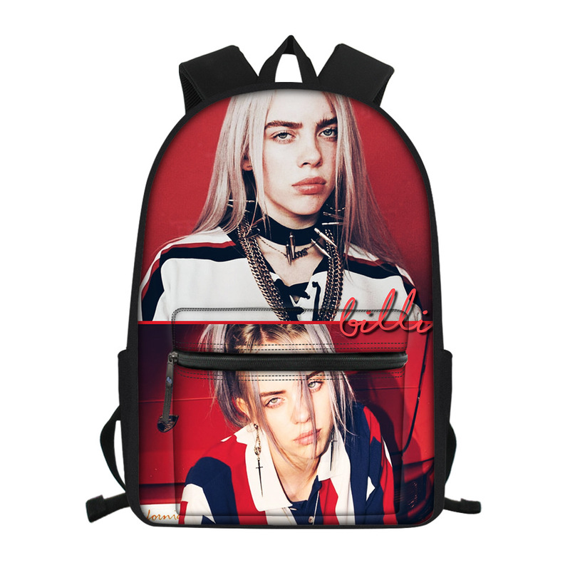 Billie Eilish Billie Alish customized primary school student backpack trendy fashion schoolbag backpack
