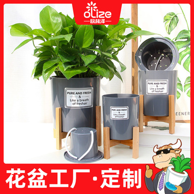 Lazy man Flower pot Plastic wholesale Cement Grey Northern Europe originality TA Gallows Simplicity Flower trellis water uptake new pattern gardening
