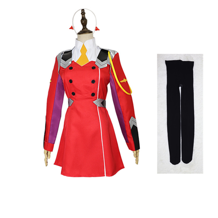 Factory direct sales anime cosplay costume clothing team Strelitzia cosplay clothing red girl performance uniform