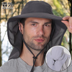 速干防水登山帽子戶外春夏季漁夫帽新款防曬帽防紫外線遮陽釣魚帽
