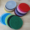 Insulation pads, cotton rope circular heat thermal insulation pad cushion coat multi -color solid color meal cushion