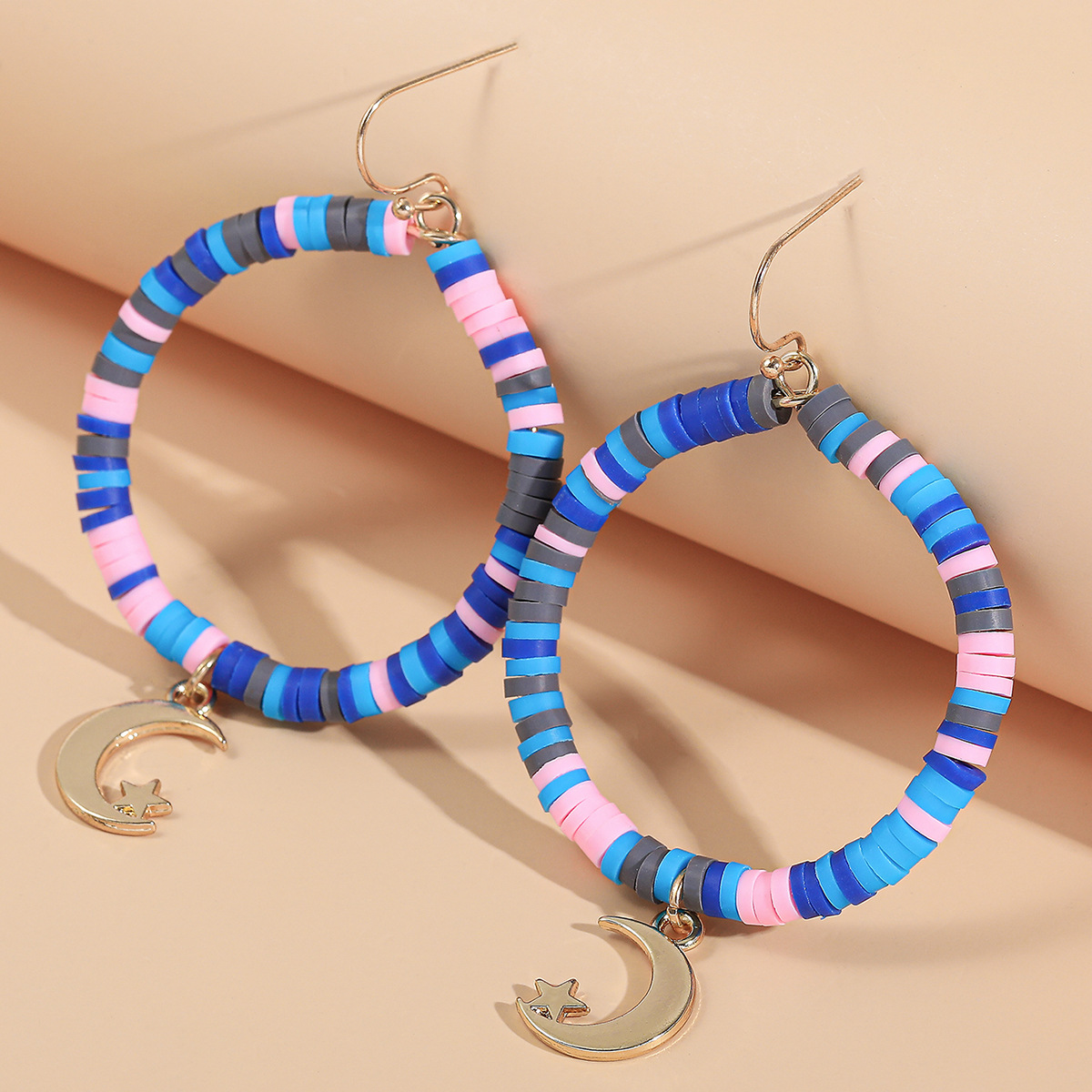 Retro C Shape Earrings display picture 1