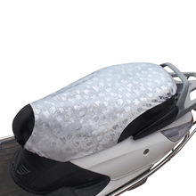 跨境电动车坐垫套防水摩托车座垫罩电瓶车皮座套踏板座椅皮套隔热