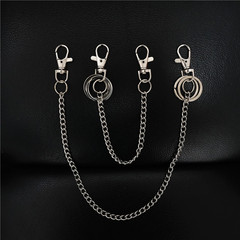 Personalized Metal Belt buckle Punk Hip-hop Rock Western Universal Club Accessories Keychain Direct Manufacturer Sale