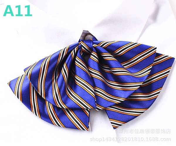 Пряжка для взрослых Стиль Большой воротник Цветок Плоский край Черный Красный Желтый Синий Зеленый Фиолетовый Саржа Женский отель Performance Двойной галстук-бабочка