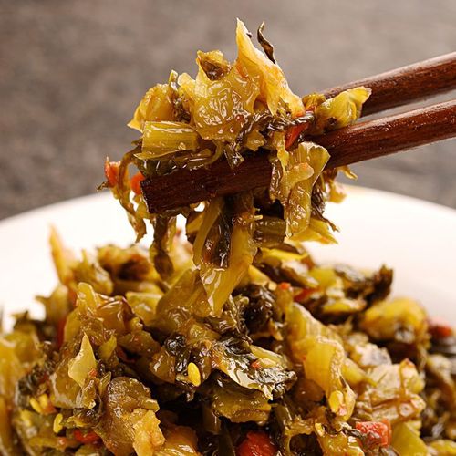 100g/bag Gan Zicun Spicy Pickled Green Beans / Mustard Greens / Bagged Preserved Vegetables Side Dishes Pickled Vegetables Ready-to-Eat Snacks