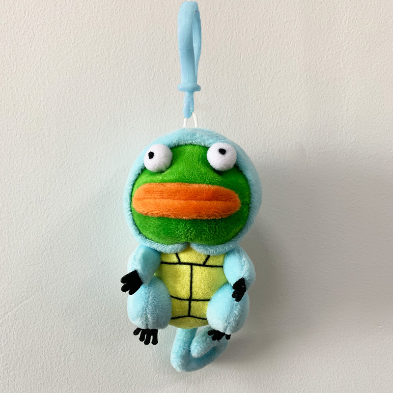 10Cm Pepe The Sad Frog Costume Plush Key Chain Ornament Doll Toy