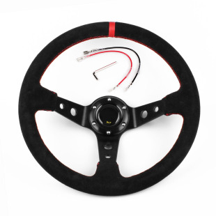 Cross-border car modified steering wheel racing steering wheel PU competitive steering wheel 13 inch 320mm