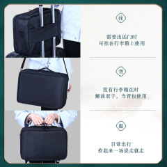 Large-capacity cosmetic bag with embroidery, beauty and hairdressing tool bag, cosmetics storage, multi-layer partition cover, trolley case, dropshipping