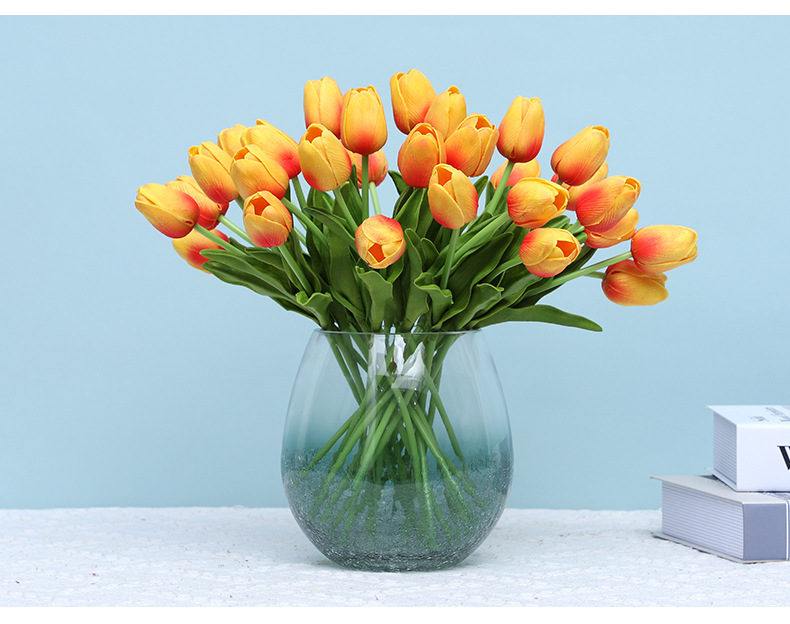 Artificial Plant Event & Party Supplies Elegant Romantic Tulips Plastic Silk Flower Artificial Flowers