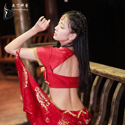 Halloween costume anime dance performance set classical Hanfu Indian performance costume for women adult dancewear