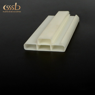 White ABS plastic extrusion profile plastic spring packaging profile production line porous conveying pipe conveyor strip