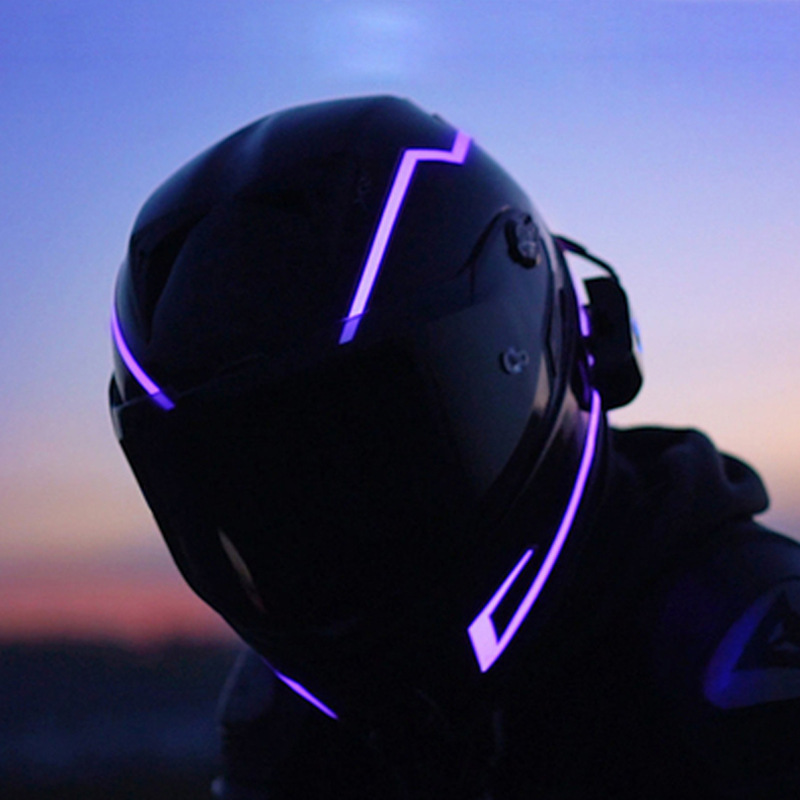Ramper Amazon Cross-border Motorcycle Helmet Bar Night Cycling Light Helmet Lamp LED Warning Light