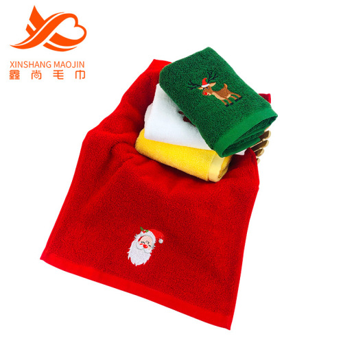 Xinshang Towel Manufacturer Wholesale Christmas Towels Children's Towels Holiday Style Gift Towels Customized Logo