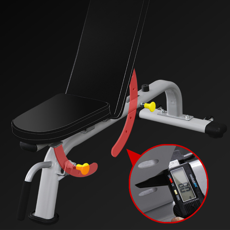 Multifuncional luz comercial mancuerna Banco Silla de empuje supina músculo abdominal tablero equipo de fitness entrenamiento móvil Barbell taburete
