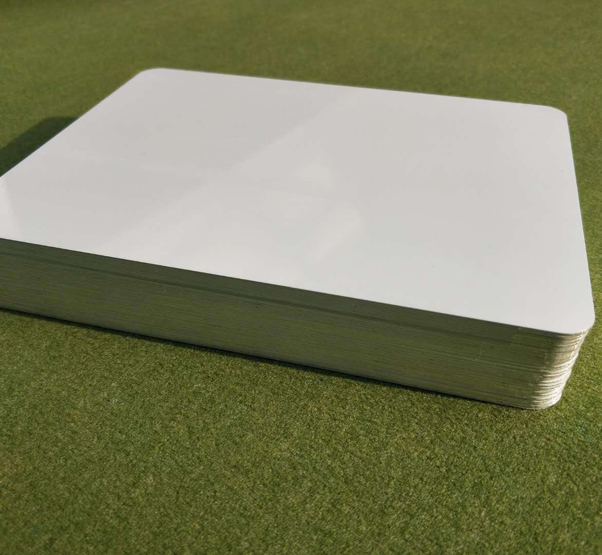 热转印纯白双面铝板 热升华双面涂层铝板UV打印双面铝牌 纯白铝板