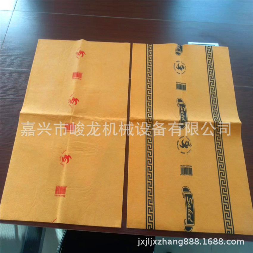 全自动无纺布折叠 一次抹布折叠机 国外黄色抹布 印刷折叠机