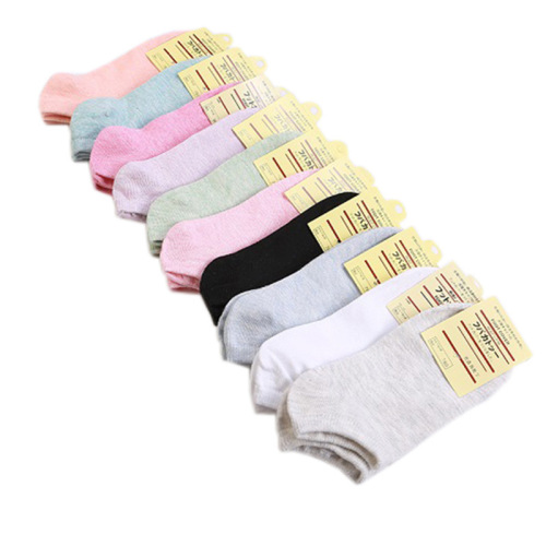 Summer women's socks independent packaging, women's boat socks, women's short socks, shallow mouth, plain color, low-top socks, candy-colored short socks, breathable