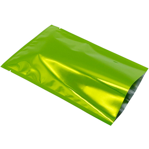Factory direct sales color aluminized flat pocket three-side sealing aluminum foil bag facial mask foot patch packaging bag heat machine sealing bag