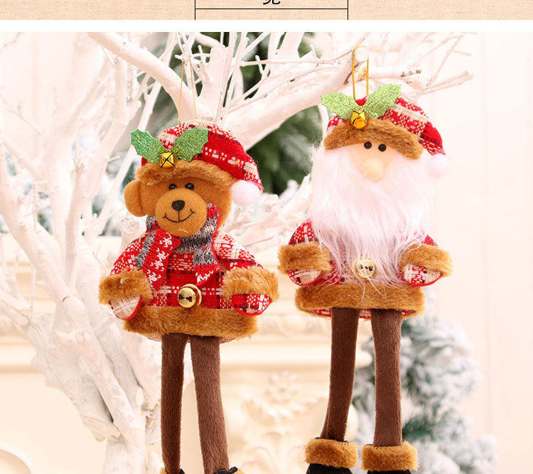 Christmas Tree Pendant Long-legged Santa Claus Small Fabric Pendant display picture 3