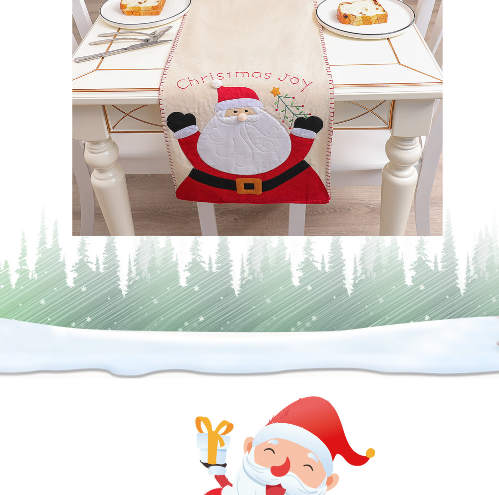 Christmas Christmas Santa Claus Letter Cloth Party Tablecloth 1 Piece display picture 2