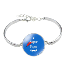 跨境女式手链 mom字母 家庭母亲节礼物时光宝石玻璃手镯