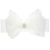 Children's hairgrip with bow, elastic headband from pearl for new born suitable for photo sessions