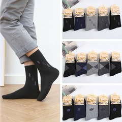 Thickened socks for men, winter warming men's ribbed socks, floor socks for men, mid-calf cotton socks for men, street stall supply socks